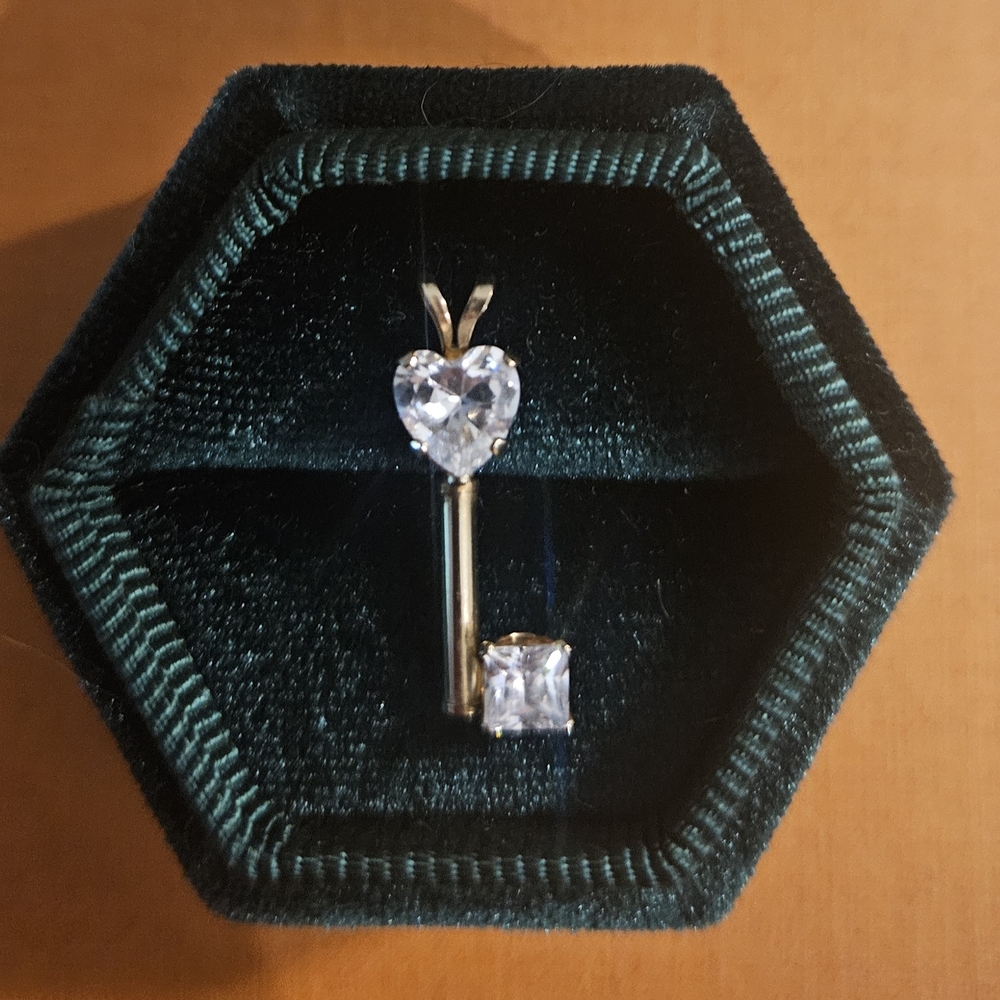 10k CZ Pendant